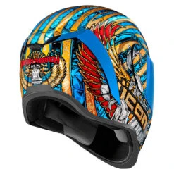 Icon Airform Full Face Helmet Airform Pharaoh Gold -Helmet Country Shop AirformPharaohBack 1