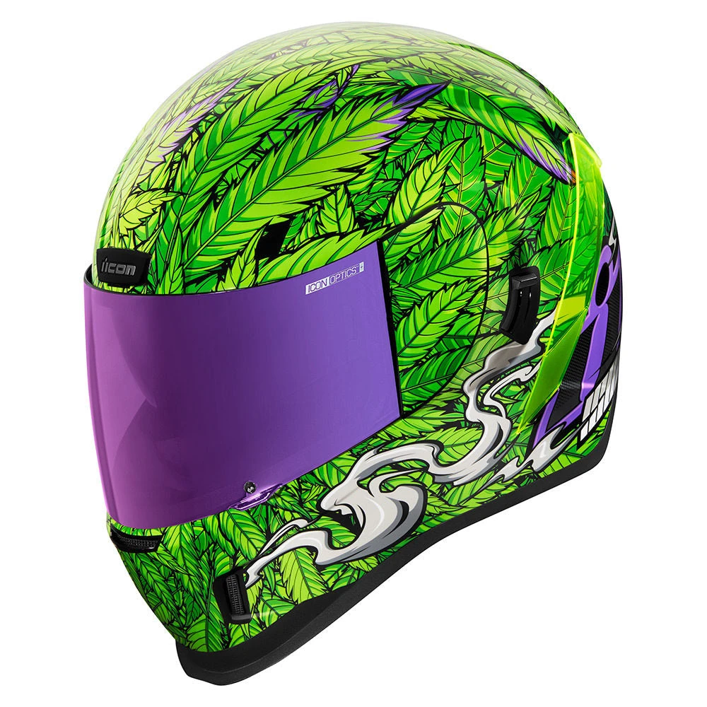 Icon Airform Ritemind Glow Green Full Face Helmet Icon Airform Ritemind Glow Green Full Face Helmet -Helmet Country Shop AirformRiteMindGlowFront