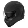 Icon Airform Full Face Helmet Matte Black 2 Icon Airform Full Face Helmet Matte Black -Helmet Country Shop AirformRubatoneBlackFront