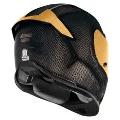 Icon Airframe Pro Helmet Carbon Gold -Helmet Country Shop AirframeProCarbonGoldBack