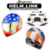 Icon Domain Full Face Bluetooth Helmet Amerikarma Glory 2 Icon Domain Full Face Bluetooth Helmet Amerikarma Glory -Helmet Country Shop Amerikana HelmLink