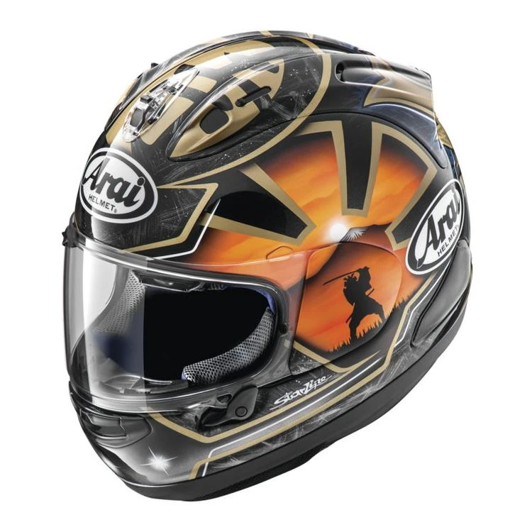 Arai Corsair X Pedrosa Helmet Dani Samurai 2 Orange Black Arai Corsair X Pedrosa Helmet Dani Samurai 2 Orange Black -Helmet Country Shop Arai cor x dani samurai2 Orange Black 1