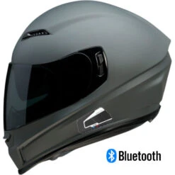 Z1R Jackal Full Face Bluetooth Helmet Primer Gray Smoke