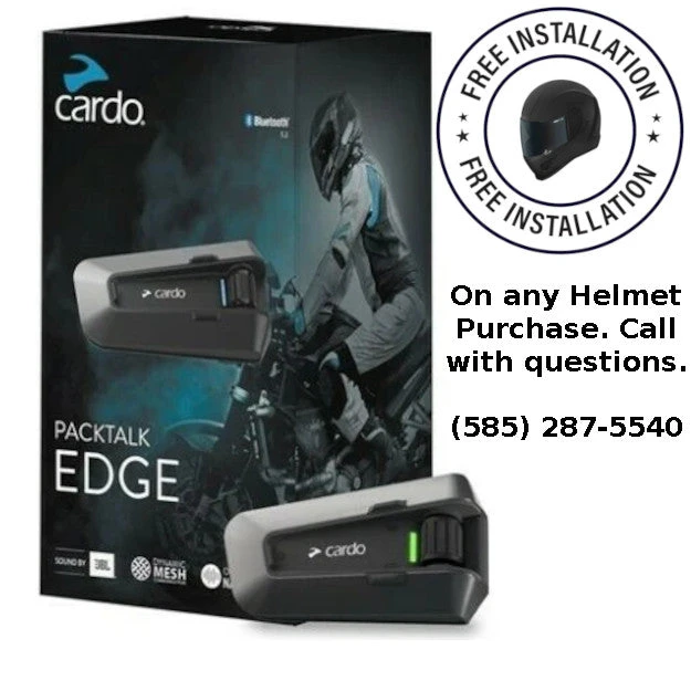 Cardo Packtalk Edge Bluetooth Single Cardo Packtalk Edge Bluetooth Single -Helmet Country Shop Cardo EdgeFree Install