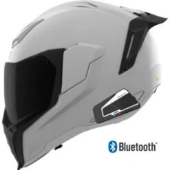 Icon Ultraflite Full Face Bluetooth Helmet Rizz Rizz MIPS Matte White