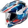 Arai XD4 Dual Sport Helmet Depart Graphic White Blue Size XS