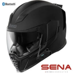 Icon Airflite Full Face Rubatone Sena Bluetooth Helmet