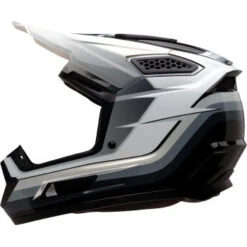 Z1R Dirt Maxx Vortex Off Road Helmet Black/White/Gray