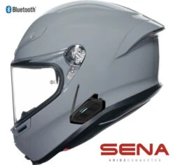AGV K6S Full Face Sena Bluetooth Helmet Nardo Gray
