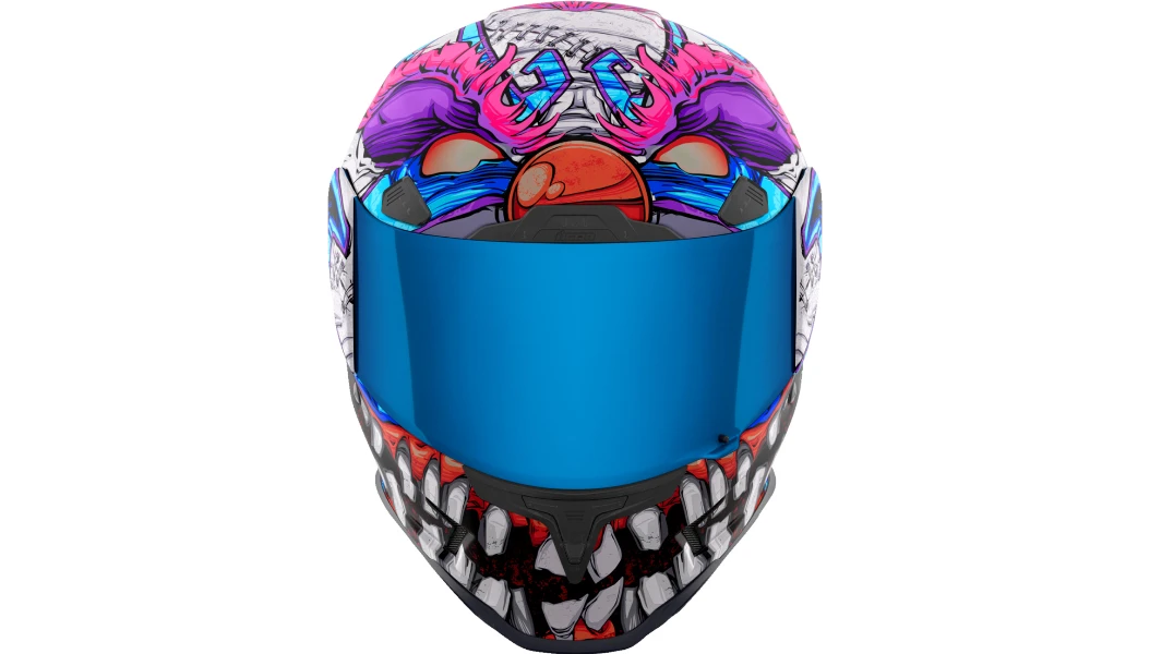 Icon Airfame Pro Full Face Bluetooth Helmet Krazy Klown 2 Icon Airfame Pro Full Face Bluetooth Helmet Krazy Klown 2 -Helmet Country Shop KK1