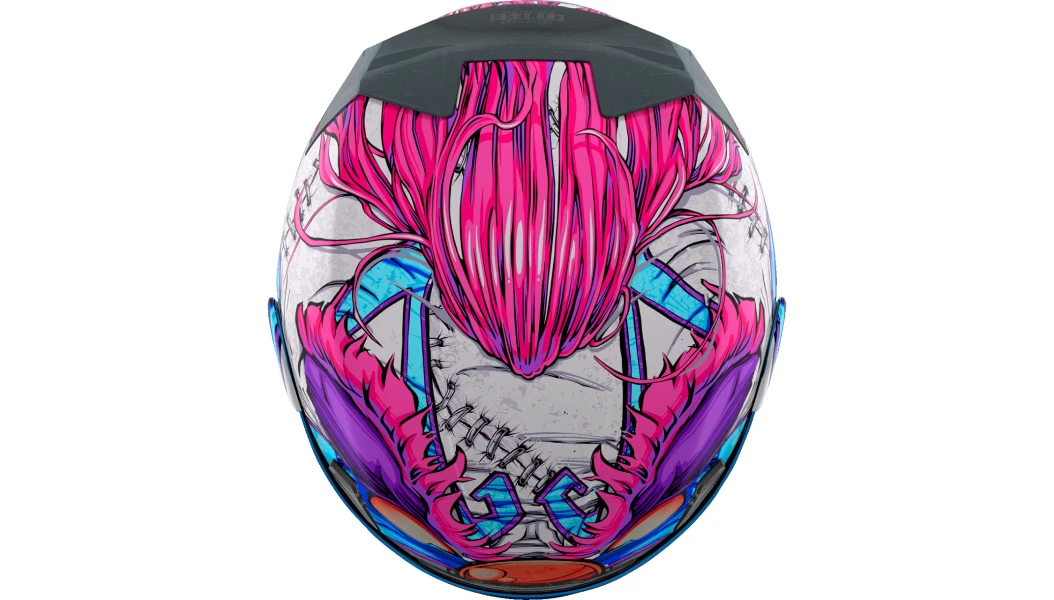 Icon Airfame Pro Full Face Bluetooth Helmet Krazy Klown 2 Icon Airfame Pro Full Face Bluetooth Helmet Krazy Klown 2 -Helmet Country Shop KK2