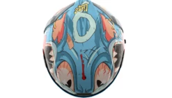 Icon Airform Full Face Bluetooth Helmet 9 Lives Blue -Helmet Country Shop Nine Lives 1