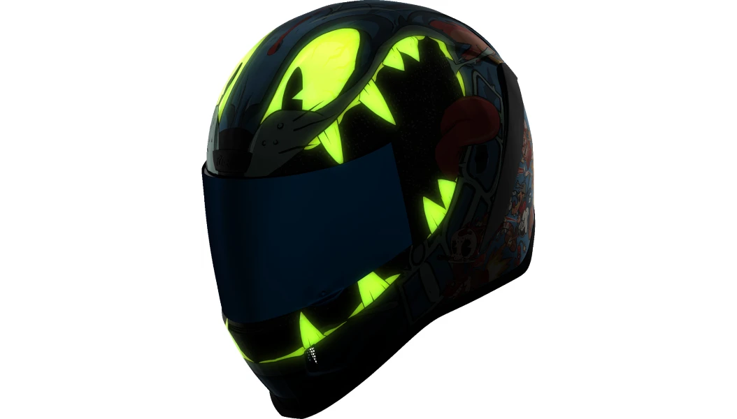 Icon Airform Full Face Helmet 9 Lives Blue Icon Airform Full Face Helmet 9 Lives Blue -Helmet Country Shop Nine Lives 12 1