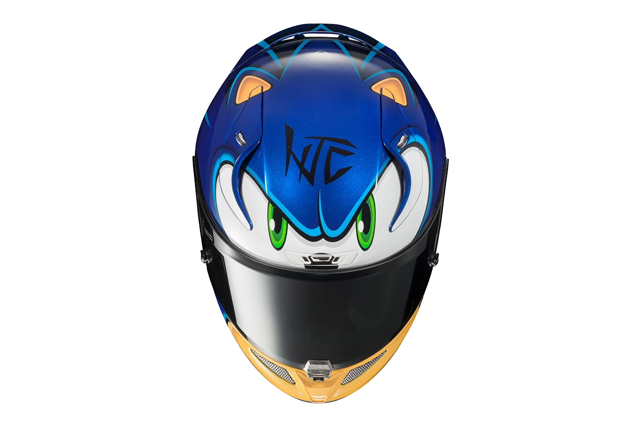 RPHA 11 Pro Full Face Helmet Sonic Sega Blue MC-2 HJC RPHA 11 Pro Full Face Helmet Sonic Sega Blue MC-2 -Helmet Country Shop RPHA11Sonic Top