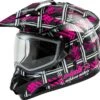 Gmax GM11S Ladies Dual Sport Snow Helmet Pink Ribbon Rider -Helmet Country Shop aabd 5b92b3ddd046f