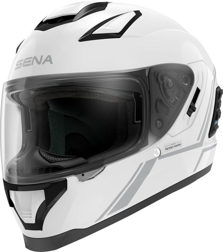 Sena Stryker Full Face Helmet Gloss White Sena Stryker Full Face Helmet Gloss White -Helmet Country Shop af36 6185916d5a5dd