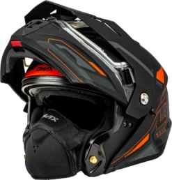 Gmax MD-74S Spectre Snow Helmet Matte Black Red Electric Shield