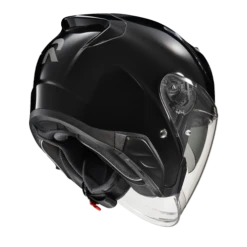 HJC RPHA 31 Open Face Bluetooth Helmet Gloss Black 11b Inststalled -Helmet Country Shop black RPHA31 solid blk rear