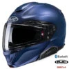 HJC RPHA 91S Bluetooth Helmet Metallic Blue 11b Installed