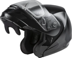 Gmax MD-04 Modular Snow Helmet Gloss Black Dual Lens