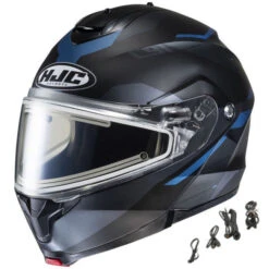HJC C91 Modular Snow Helmet Karan Graphic MC2SF Blue Electric Shield