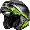 Gmax MD-01S Modular Helmet Volta Graphic Black/Silver/Green