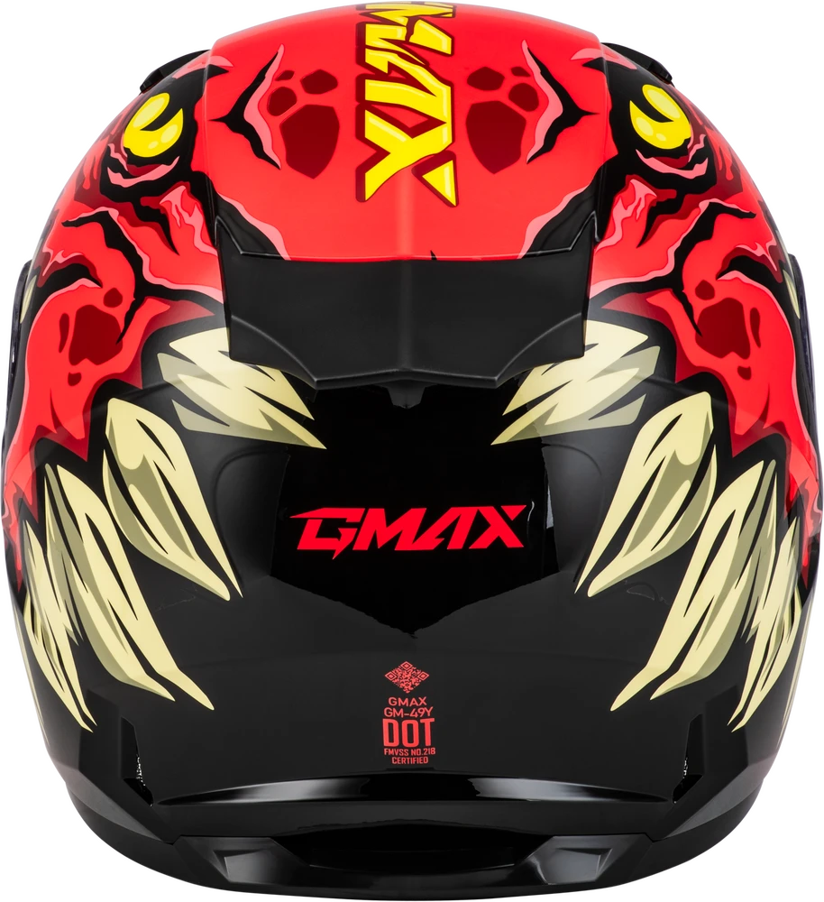 Gmax GM-49Y Youth Full Face Helmet Drax Graphic Red Dual Lens Gmax GM-49Y Youth Full Face Helmet Drax Graphic Red Dual Lens -Helmet Country Shop c9e5 64dbee9b67de4 1