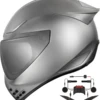 Icon Domain Full Face Bluetooth Helmet Cornelius Silver 1 Icon Domain Full Face Bluetooth Helmet Cornelius Silver -Helmet Country Shop cornelius silver helm link