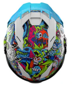 Icon Ultraflite Full Face Bluetooh Helmet Doodle 3 MIPS Blue -Helmet Country Shop doodle3w