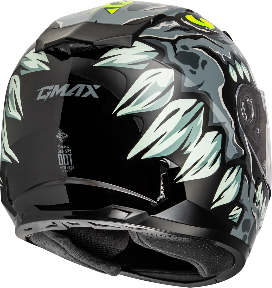Gmax GM-49Y Youth Full Face Helmet Drax Graphic Grey Dual Lens Gmax GM-49Y Youth Full Face Helmet Drax Graphic Grey Dual Lens -Helmet Country Shop e5c2 64dbee1ddb830 1