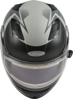 Gmax MD-01S Snow Helmet Descendant Matte Gray Silver Electric Shield And Dual Lens -Helmet Country Shop e700 5fa3040108646
