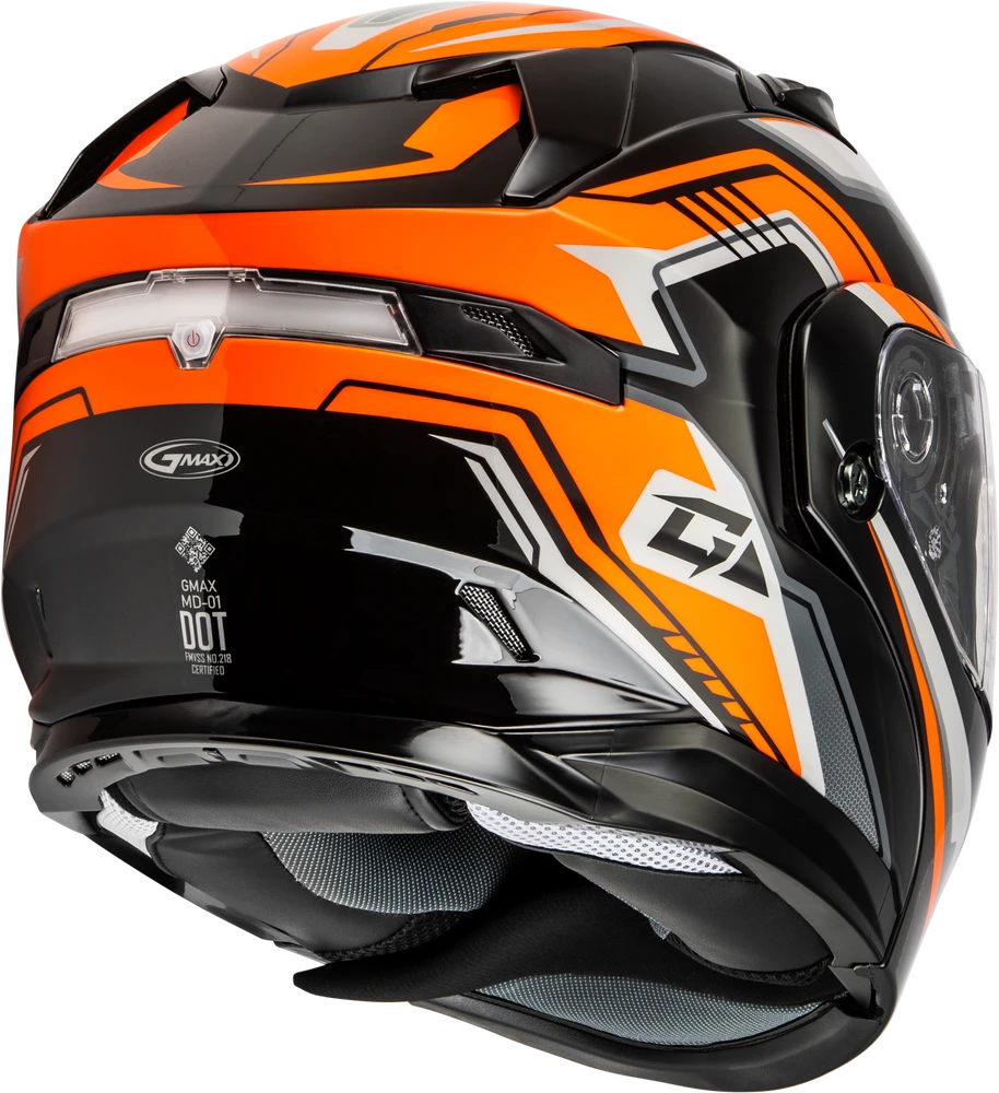 Gmax MD-01S Transistor Snow Helmet Orange Black Electric Shield and Dual Lens Gmax MD-01S Transistor Snow Helmet Orange Black Electric Shield And Dual Lens -Helmet Country Shop ee44 64f0f6835fe36