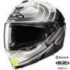 HJC I71 Full Face Bluetooth Helmet Viz MC-3H 11b Installed