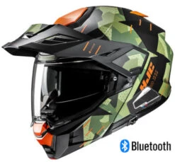 HJC I80 Dual Sport Modular Bluetooth Helmet Roki MC-47SF